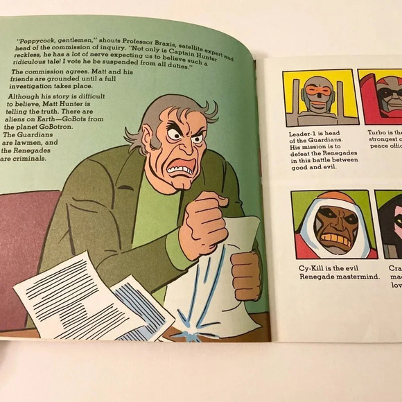 Vtg 1984 Go  Bots On Earth Golden Super Adventure Book - Picture 10 of 16